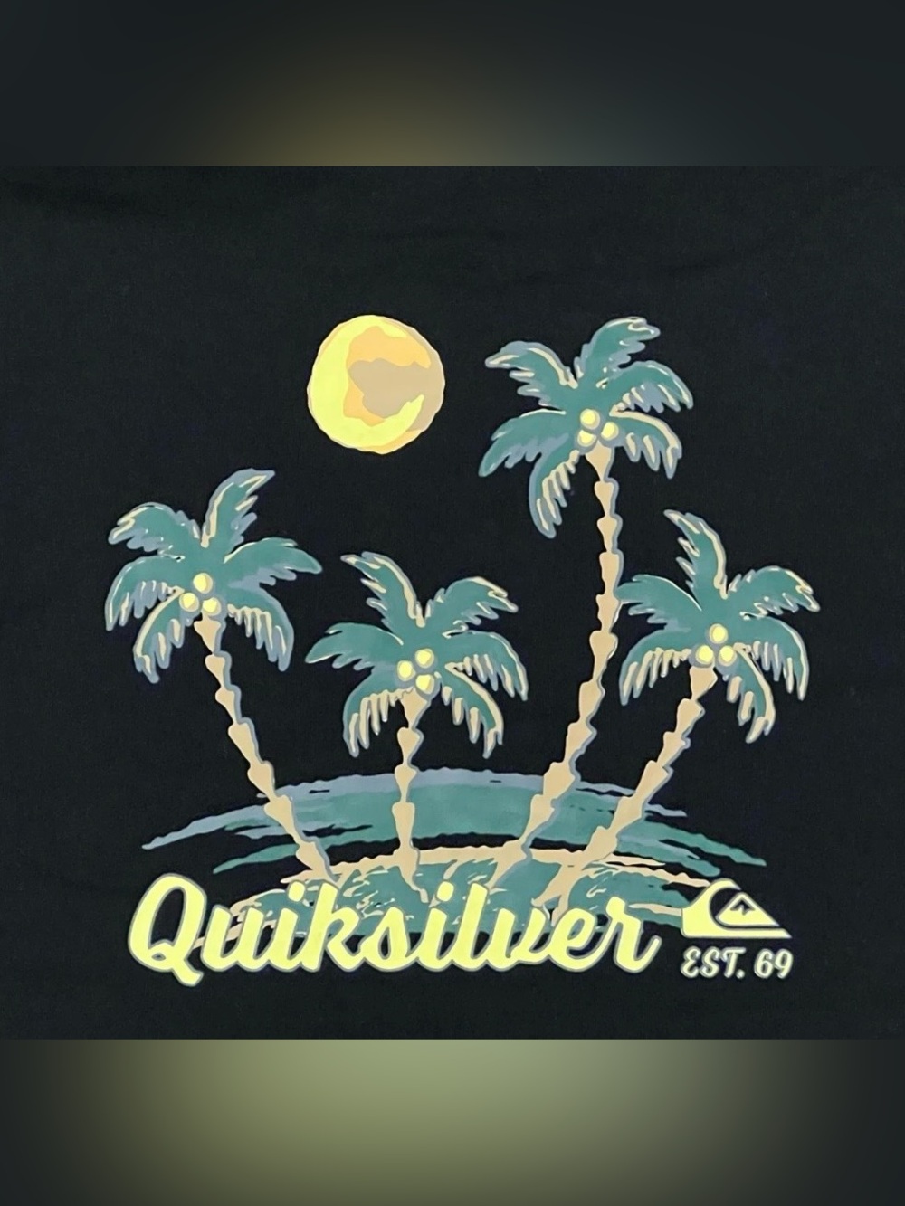 M Mens QUIKSILVER Surf Pullover Hoodie Sweatshirt Sweater Top Shirt 2-Side Black